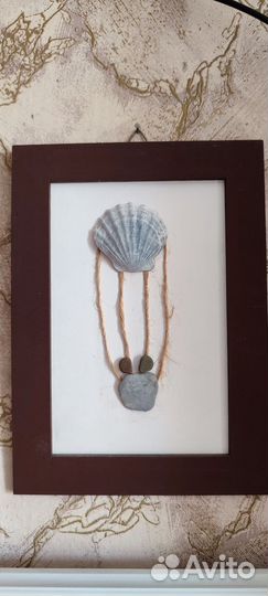 Картины из морской гальки и стекла