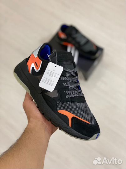 Кроссовки Adidas Nite Jogger Black Carbon (36-45)