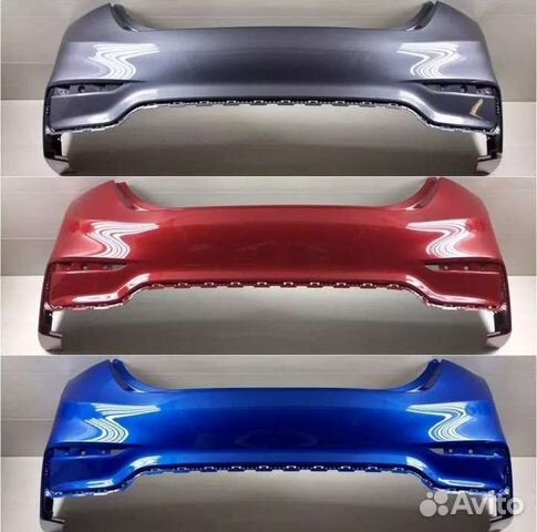 Бампер задний хендай Солярис Hyundai Solaris 1 2