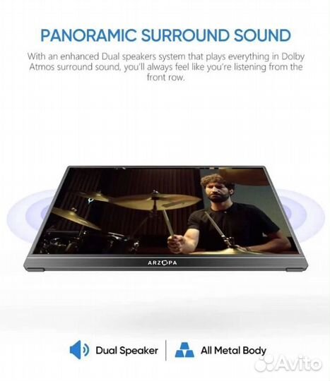 Портативный монитор arzopa 14