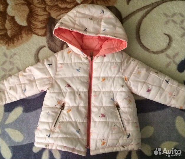 Двухсторонняя куртка на девочку 1-2,5 лет
