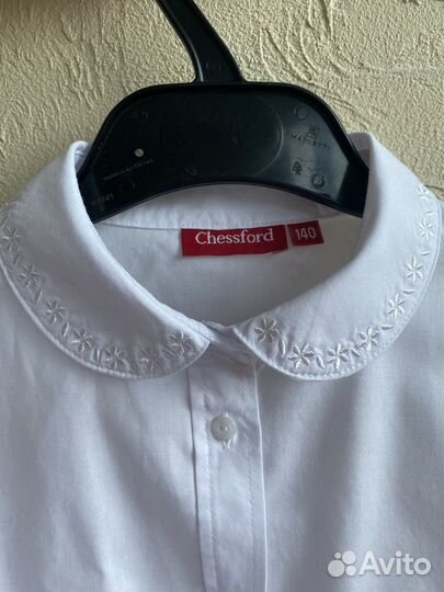 Блузка белая для девочек 140