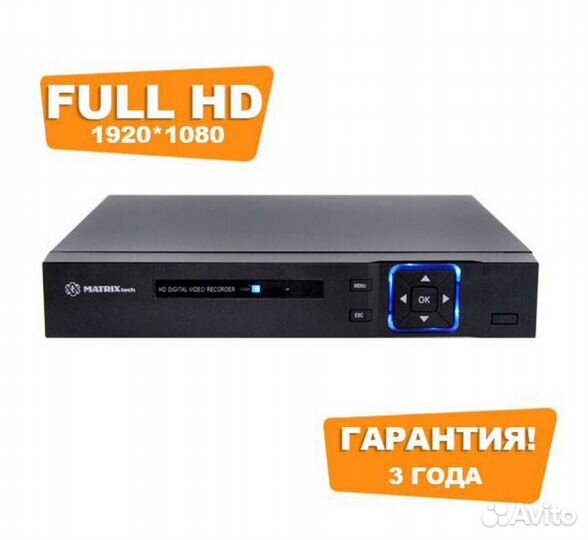 Видеорегистратор ресивер для видеонаблюдения R-001