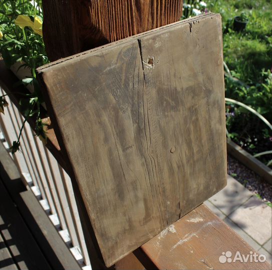 Старая икона Чистая Душа живопись золочение 31*27