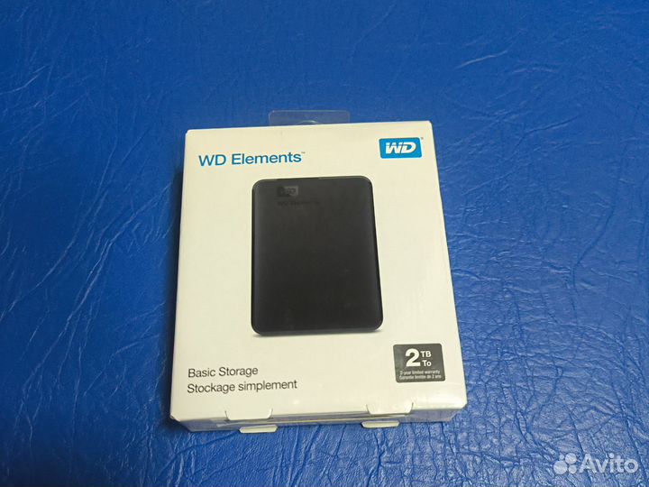 Переносной жёсткий диск WD Elements 2 tb