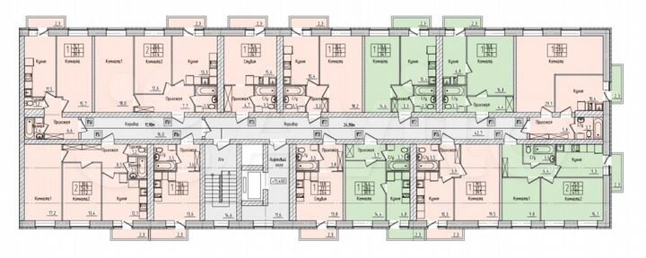 1-к. квартира, 36,3 м², 9/9 эт.