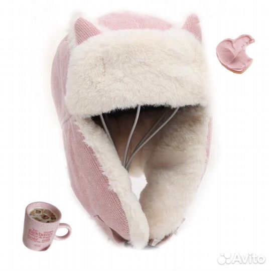 Шапка ушанка в японском стиле