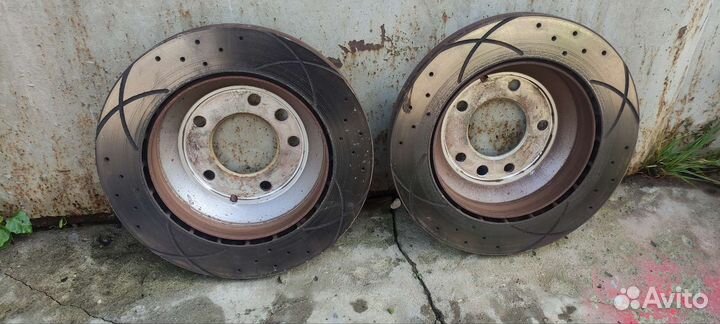 Тормозные диски audi q7 4l. Перед-зад