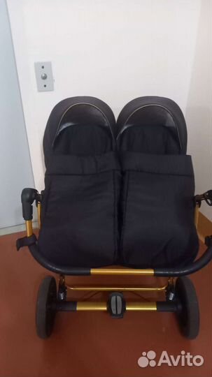 Коляска для двойни 3 в 1 Mikado gold star