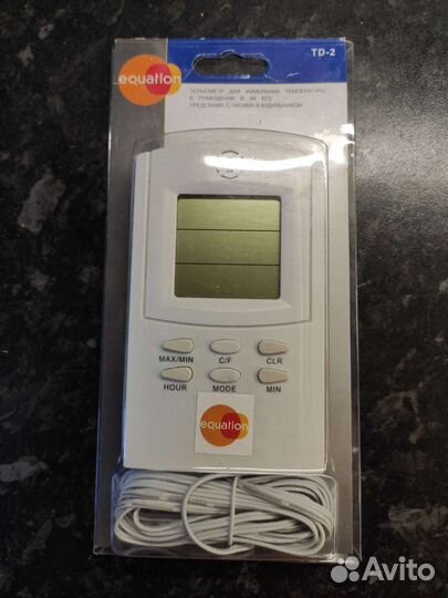 Новый термометр, внутри/снаружи помещения