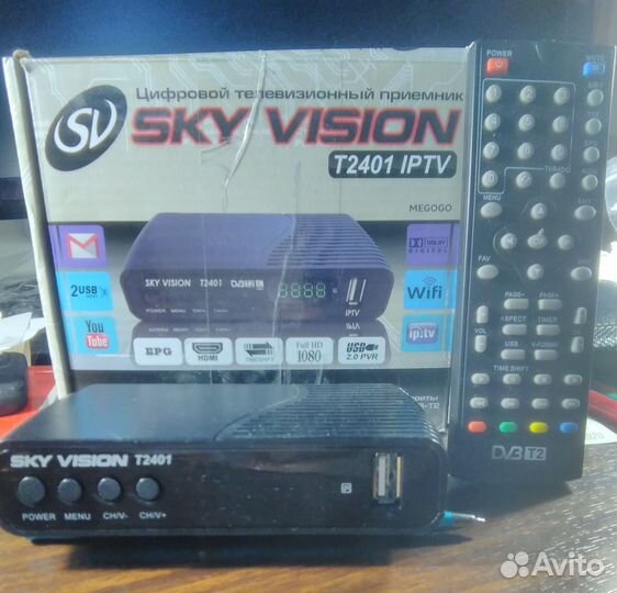 Ресивер Sky Vision T2401/ Цифровая Тв приставка