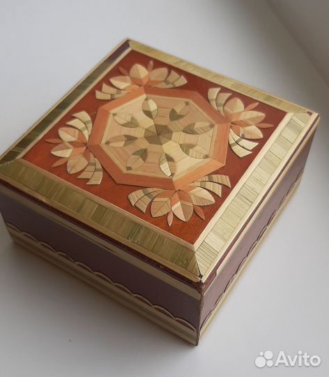 Деревянная шкатулка для украшений СССР