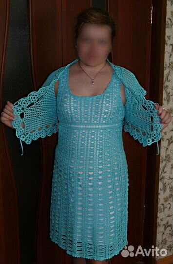Платье вязаное