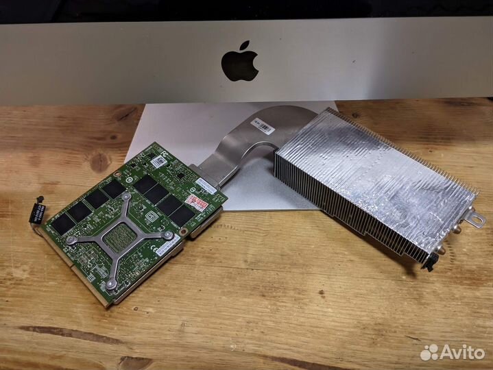 Nvidia Quadro 4100m 4Gb с радиатором на 3 теплотру