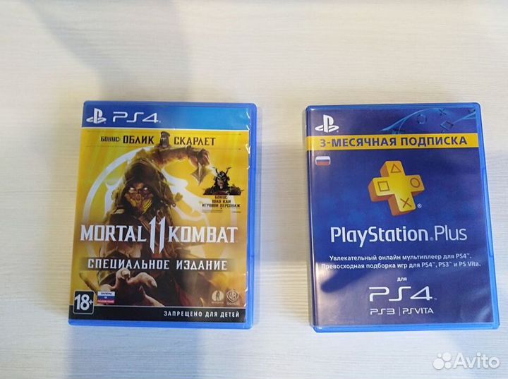 Игры для ps4 (Mortal Kombat 11 и Fifa 17)