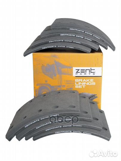 Z10702 накладки торм. 1-рем 19032 18.5-11.8 42
