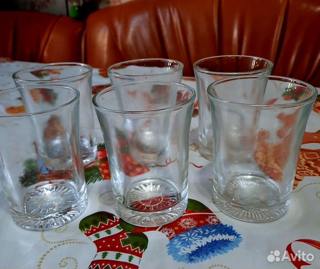 Стаканы прозрачные 6 шт 200мл