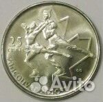25центов Канада Ванкувер-фристайл, хоккей, биатлон