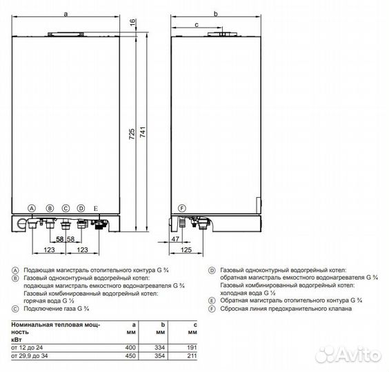 Наст. газ. 1К Котел Viessmann Vitopend 100-W 24квт