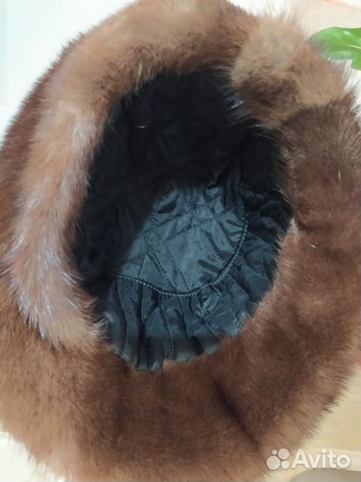 Шапка из норки женская
