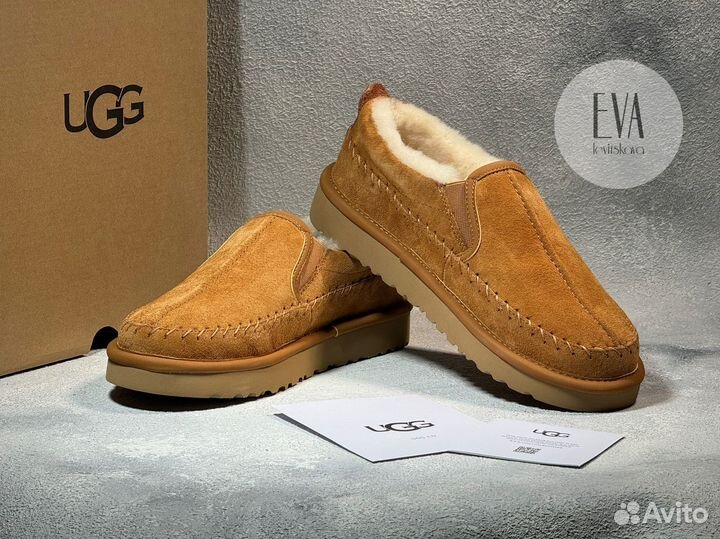 Угги женские слипоны Ugg Stitch Slip On Chestnut