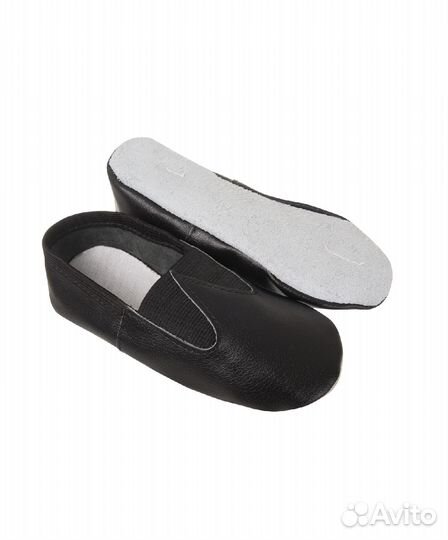 Чешки классические черные кожанные