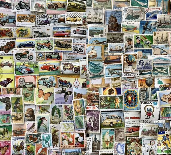 Коллекции 100 тематических марок