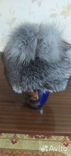 Шапка из песца женская