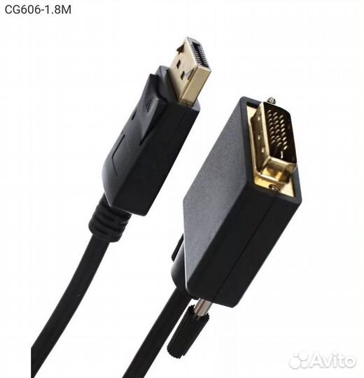 Видеокабель vcom DisplayPort (M) - DVI-D (M) 1.80