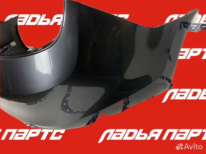 Бампер Skoda Rapid (12-20) задний Серый seda anthracite LF8J