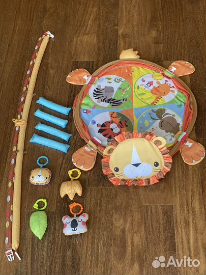 Развивающий игровой коврик/манеж 3в1 «Лев»