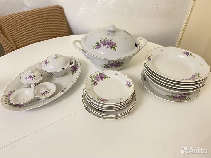 Столовый винтажный сервизссср 1965г.Дулево