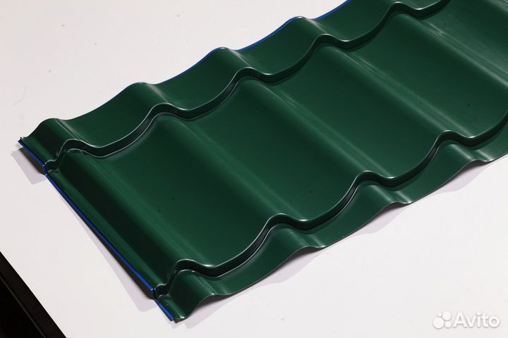 Металлочерепица для кровли Супермонтеррей RAL 6005