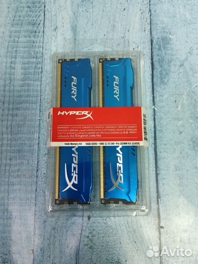 16GB 1866 (2шт по 8гб) Hyperx память оперативная