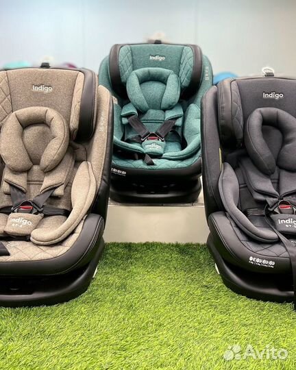 Автокресло Indigo Aero Isofix 0-36 кг изумруд