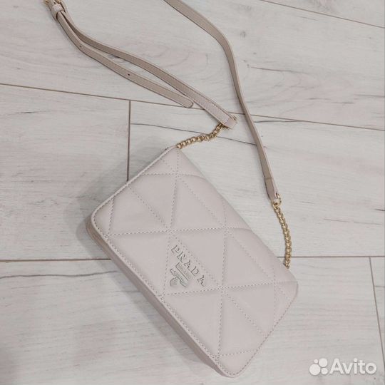 Сумка prada клатч женская кожа