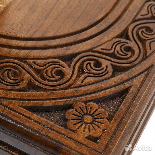 Нарды резные Шестигранный узор 61 х 63 см бук Армения 62767