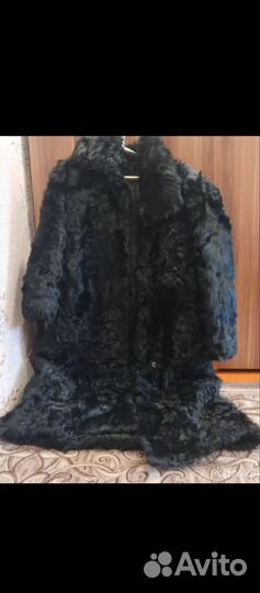 Шуба из меха козы