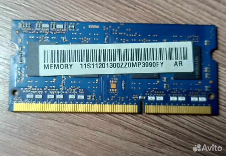 Оперативная память для ноутбка DDR3 4GB