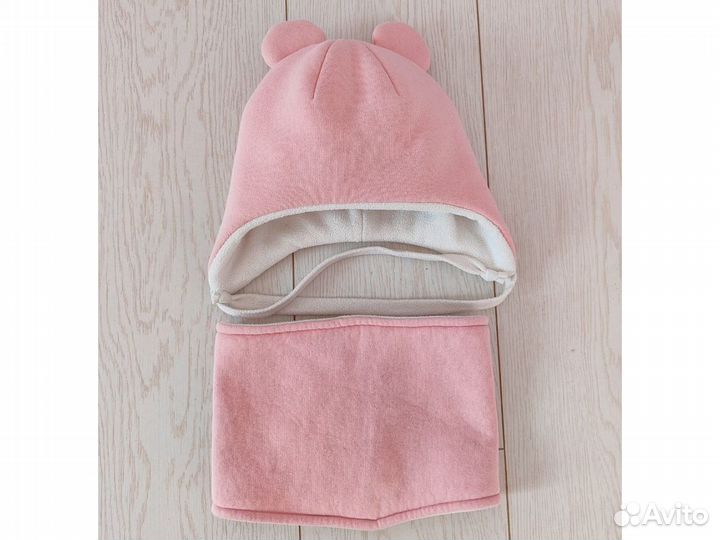 Зимняя шапочка и снуд для девочки