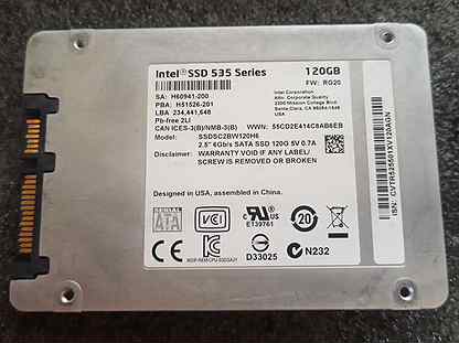 SSD Intel 535 ssdsc2bw120h6 120 Гб SATA