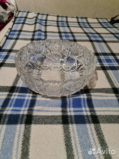 Ваза конфетница хрустальная
