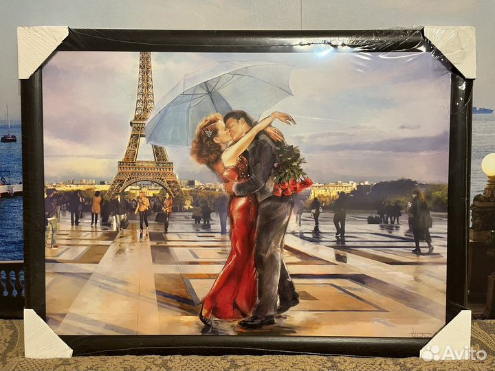 Картина Париж на закате. Эйфелева башня (новая)