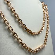 Цепочка золотая якорная 55 грамм (алмазная грань)