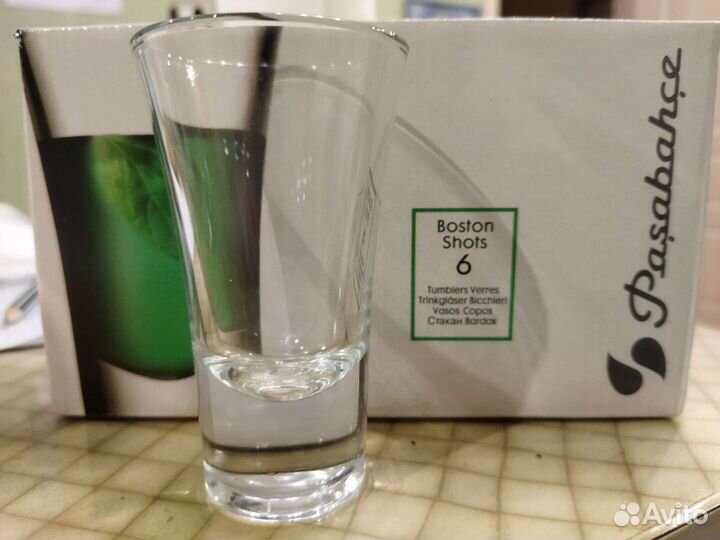 Стаканы 6 шт, рюмки для шампанского-5шт, стопки-6ш