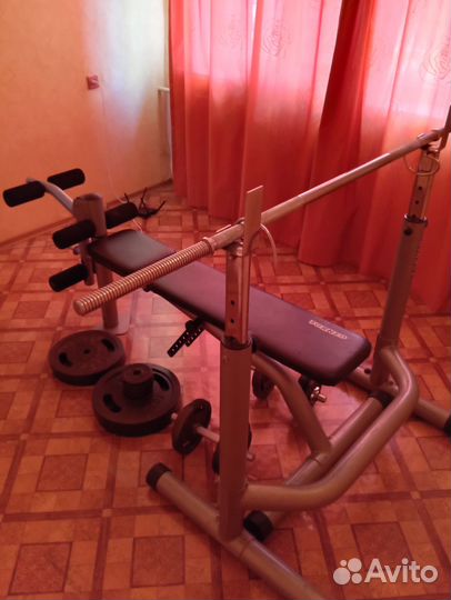 Штанга со скамьей