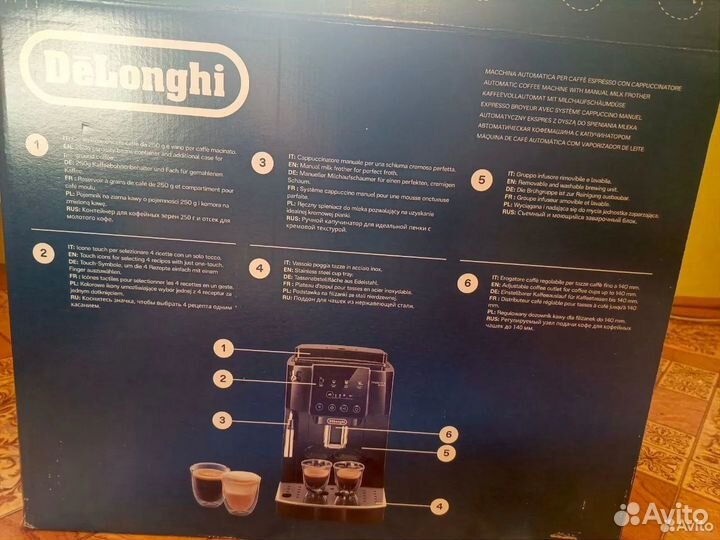 Новая Кофемашина DeLonghi Magnifica Start ecam220