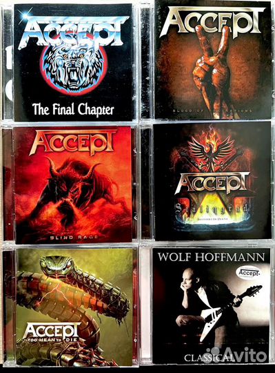 Музыкальные cd диски Accept, плюс Humanoid '24