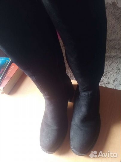 Сапоги замшевые новые