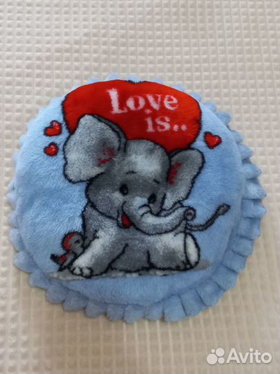 Подушка декоративная с рисунком Слоненок Love is